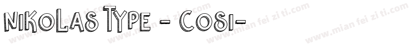 Nikolas Type - Cosi字体转换
